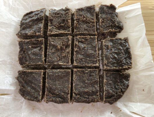 bison pemmican cut into two inch chuncks